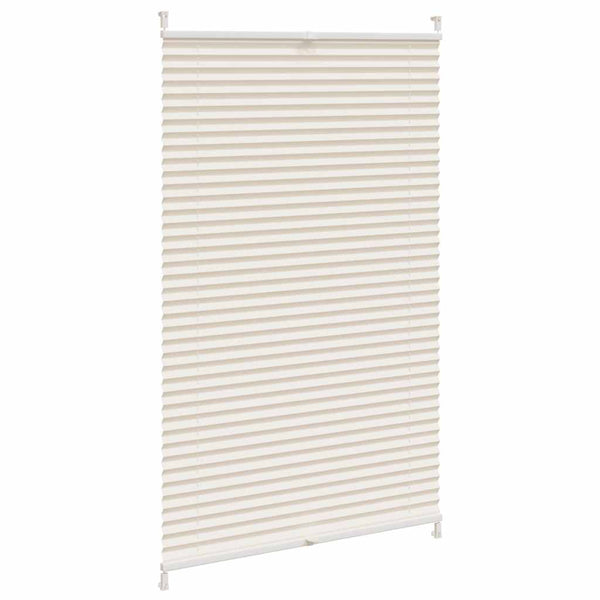 Pleated Blind Roller Blind Venetian Blind Clamp-On 90x125cm Cream
