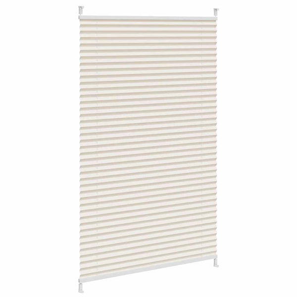Pleated Blind Roller Blind Venetian Blind Clamp-On 90x125cm Cream