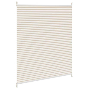Pleated Blind Roller Blind Pleated Blind 100x150cm Cream