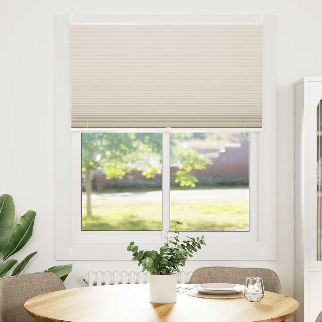 Pleated Blind Roller Blind Pleated Blind 100x150cm Cream