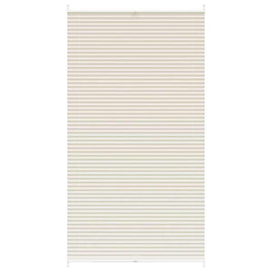 Pleated Blind Pleated Shade Pleated Roller Blind 100x200cm Cream