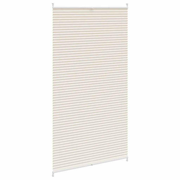 Pleated Blind Pleated Shade Pleated Roller Blind 100x200cm Cream
