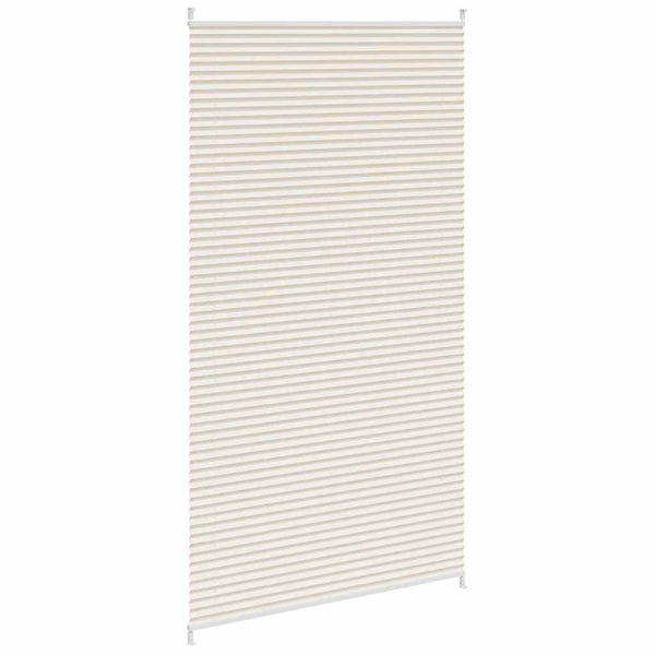 Pleated Blind Pleated Shade Pleated Roller Blind 100x200cm Cream