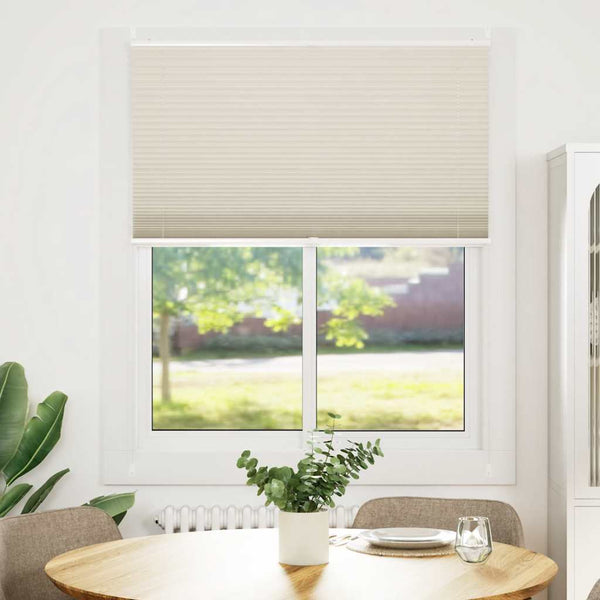 Pleated Blind 110x125cm Cream