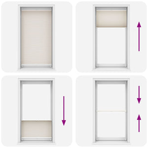 Pleated Blind 110x200cm Cream