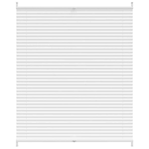vidaXL Blackout Pleated Blind 110x125 cm White