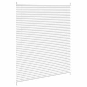 vidaXL Blackout Pleated Blind 110x125 cm White