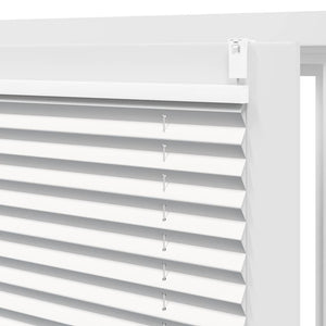 vidaXL Blackout Pleated Blind 110x125 cm White