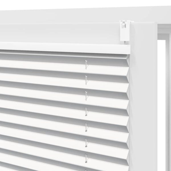 vidaXL Blackout Pleated Blind 110x125 cm White
