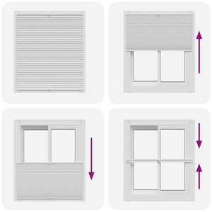 Pleated Blind 110x150cm White