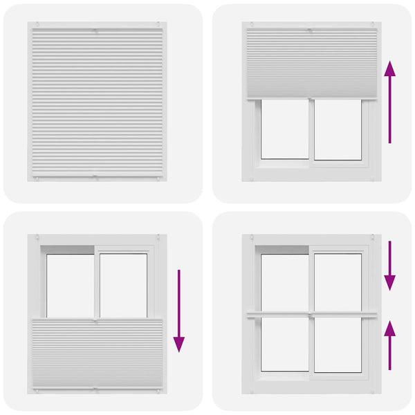 Pleated Blind 110x150cm White