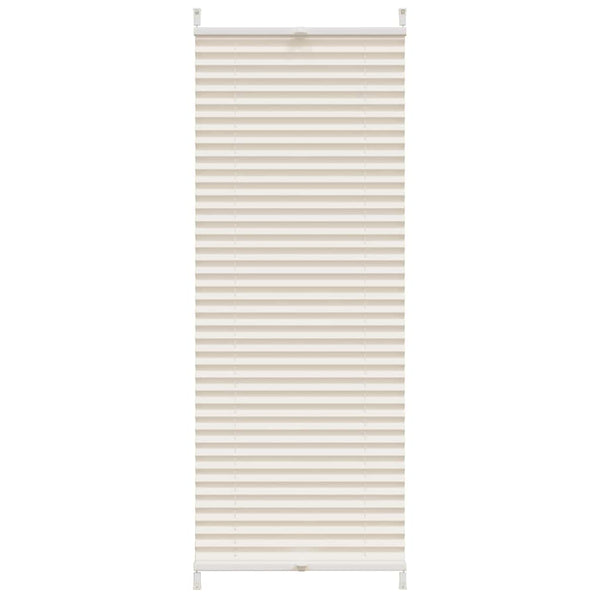 Pleated Blind Roller Blind Pleated Roller Blind 40x100cm Cream