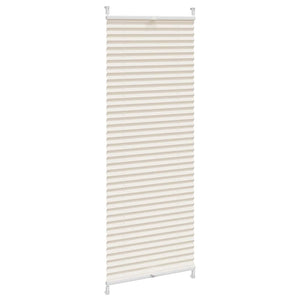 Pleated Blind Roller Blind Pleated Roller Blind 40x100cm Cream