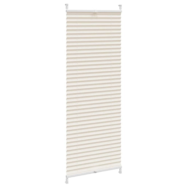 Pleated Blind Roller Blind Pleated Roller Blind 40x100cm Cream