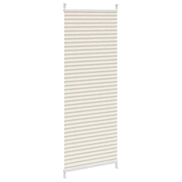 Pleated Blind Roller Blind Pleated Roller Blind 40x100cm Cream