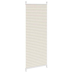 Pleated Blind Roller Blind Pleated Roller Blind 40x100cm Cream