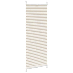 Pleated Blind Pleated Shade Roller Blind 40x150cm Cream