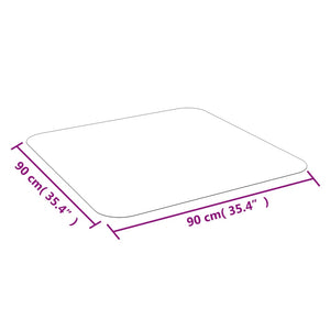 vidaXL Floor Mat for Laminate or Carpet 90x90 cm
