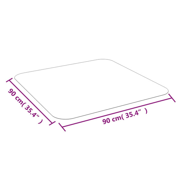 vidaXL Floor Mat for Laminate or Carpet 90x90 cm