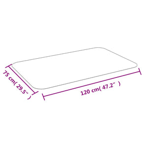 vidaXL Floor Protector Mat for Laminate or Carpet 75x120 cm