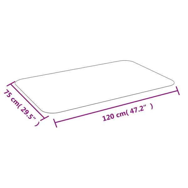 vidaXL Floor Protector Mat for Laminate or Carpet 75x120 cm
