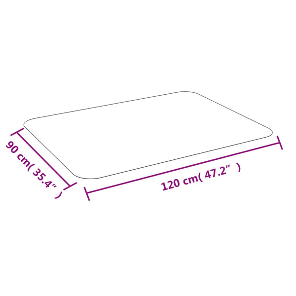 vidaXL Floor Protection Mat for Laminate or Carpet 90x120 cm