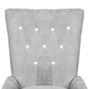 vidaXL Armchair Silver Velvet