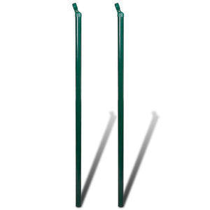 vidaXL Chain Link Fence with Posts and Ground Sleeves Steel 0.8x25 m