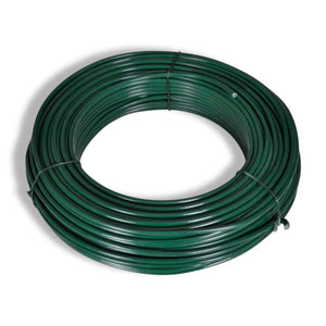 vidaXL Chain Link Fence with Posts and Ground Sleeves Steel 0.8x25 m