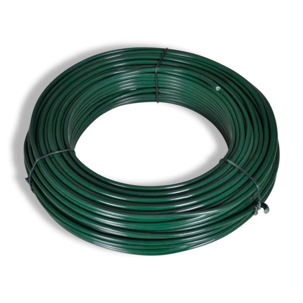 vidaXL Chain Link Fence with Posts and Ground Sleeves Steel 0.8x25 m