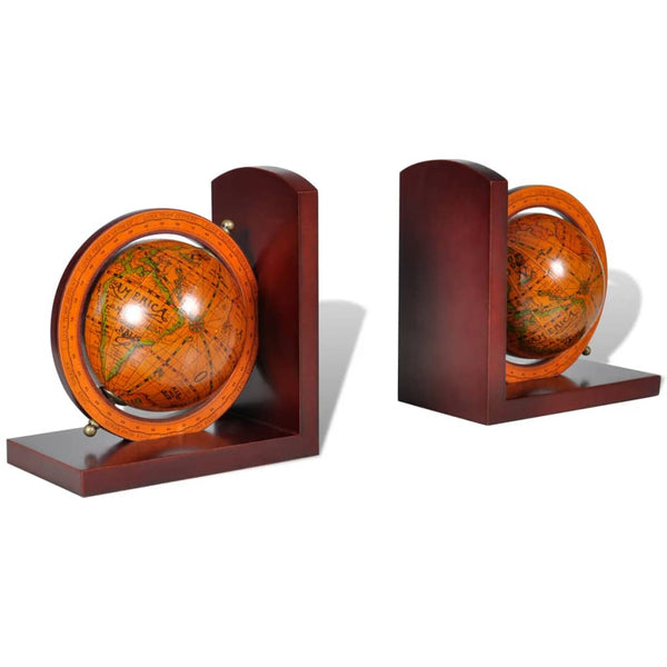 vidaXL Globe Bookends 2 pcs.