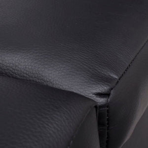 vidaXL Chaise Lounge Black Faux Leather