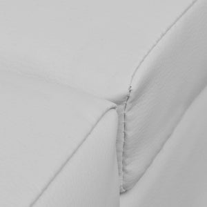 vidaXL Chaise Lounge White Faux Leather