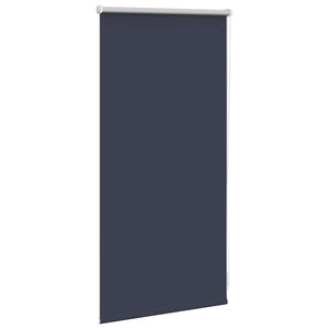 vidaXL Blackout Roller Blind 44.4 x 100 cm, Fabric Width 40 cm, Navy Blue