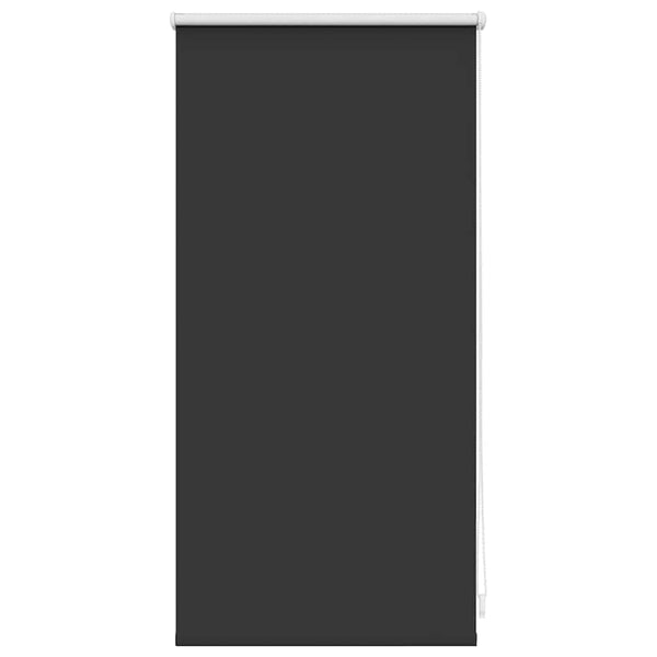 vidaXL Blackout Roller Blind 44.4 x 100 cm, Fabric Width 40 cm, Black