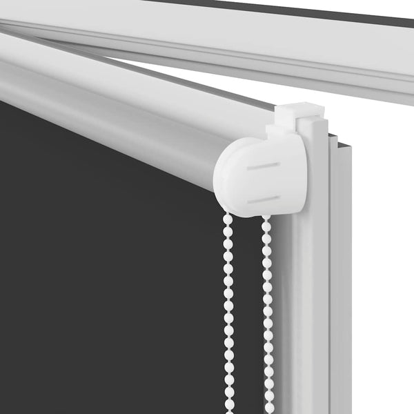 vidaXL Blackout Roller Blind 44.4 x 100 cm, Fabric Width 40 cm, Black