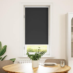 vidaXL Blackout Roller Blind 44.4 x 100 cm, Fabric Width 40 cm, Black