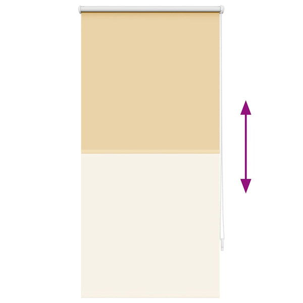 vidaXL Blackout Blind 64.4 x 120 cm, Fabric Width 60 cm, Beige