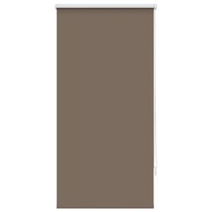 vidaXL Blackout Roller Blind 64.4 x 120 cm, Fabric Width 60 cm, Coffee Brown