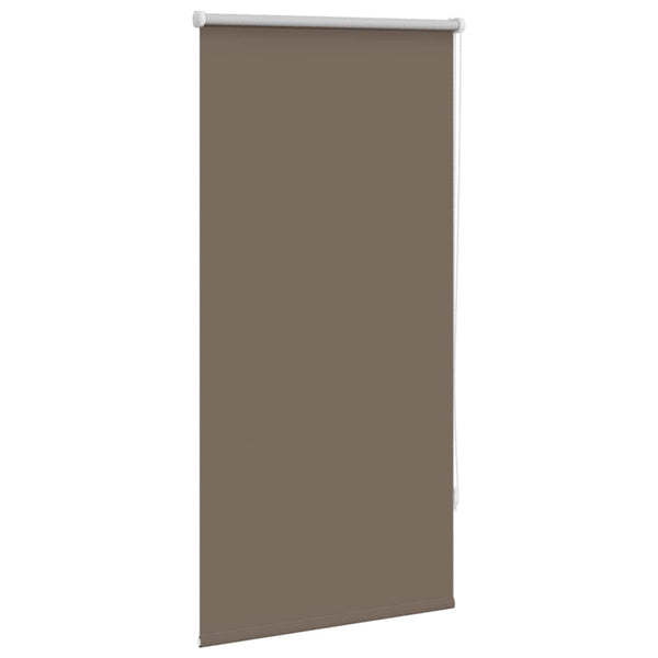 vidaXL Blackout Roller Blind 64.4 x 120 cm, Fabric Width 60 cm, Coffee Brown