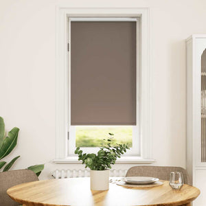 vidaXL Blackout Roller Blind 64.4 x 120 cm, Fabric Width 60 cm, Coffee Brown