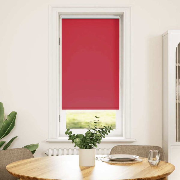 vidaXL Blackout Roller Blind 64.4 x 120 cm, Fabric Width 60 cm, Red