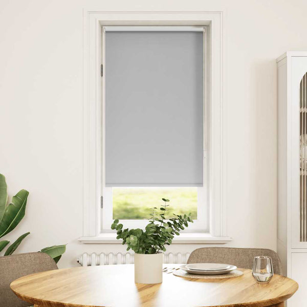 vidaXL Blackout Roller Blind 64.4 x 120 cm, Fabric Width 60 cm, Grey