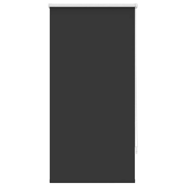 vidaXL Blackout Roller Blind 64.4 x 120 cm, Fabric Width 60 cm, Black
