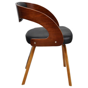 vidaXL Dining Chairs 2 pcs Brown Faux Leather