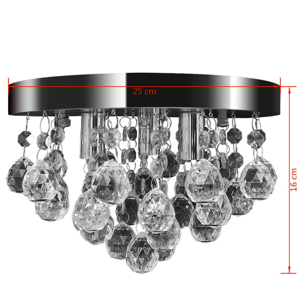 Chandelier Ceiling Light Crystal Design Lustre Chrome