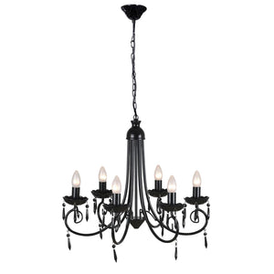 Pendant light, lamp, luminaire, 6 lamp holders
