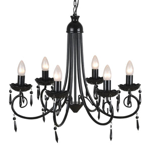 Pendant light, lamp, luminaire, 6 lamp holders