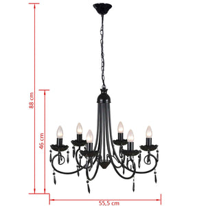 Pendant light, lamp, luminaire, 6 lamp holders