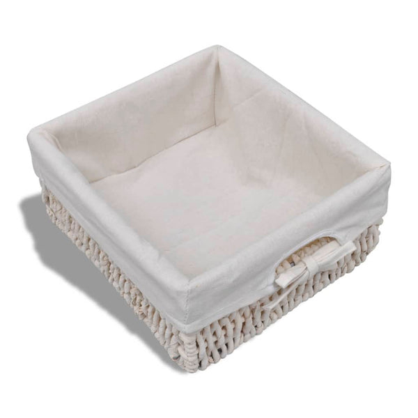 vidaXL Storage Bench White 62×33×42 cm Paulownia Wood